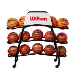 Amersports Deluxe Basketball Cart - 15 Ball